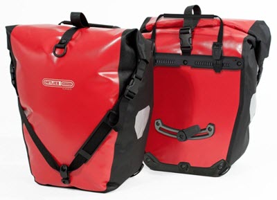 Ortlieb Back-Roller Classic Panniers Pairs in Red color