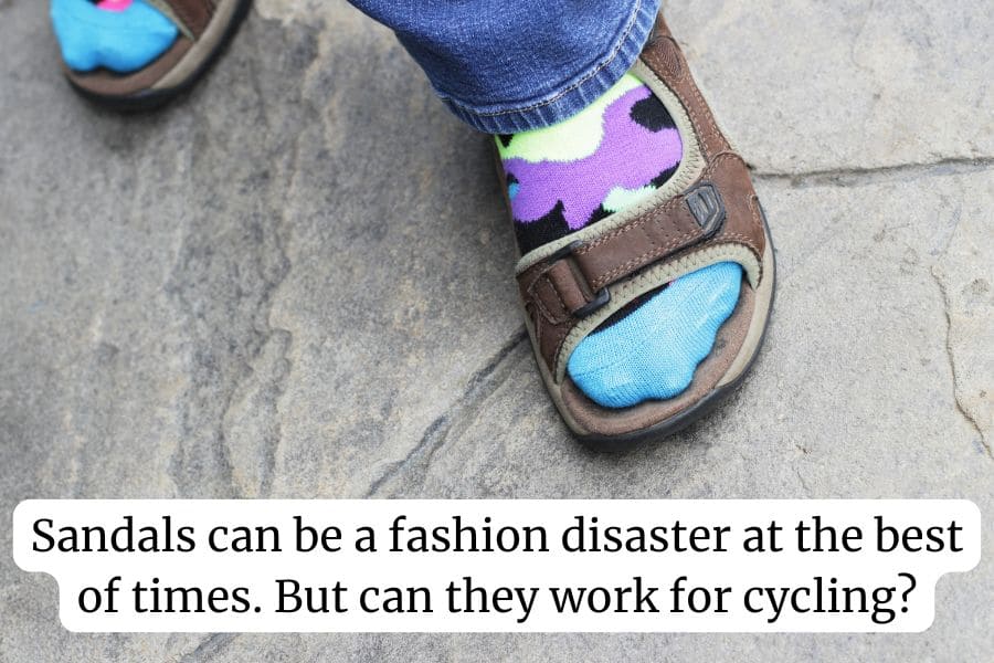 Sandals can be a fashion disaster at the best of times. But do they work for cycling?