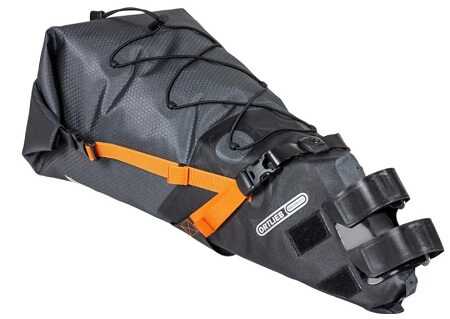 Ortlieb Seat-Pack Saddle Bag in slate colour for bikepacking