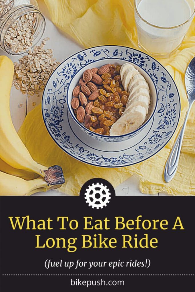 What to Eat Before a Long Bike Ride - Pinterest Image