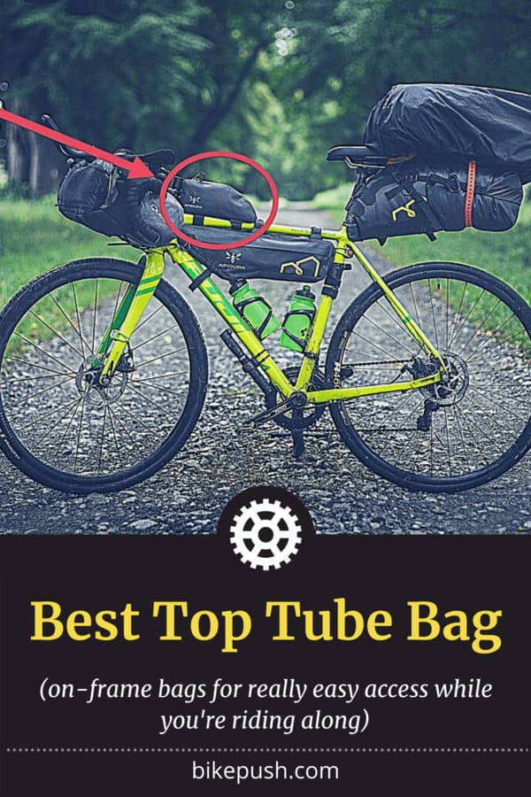 Pinterest Pin for Best Top Tube Bag