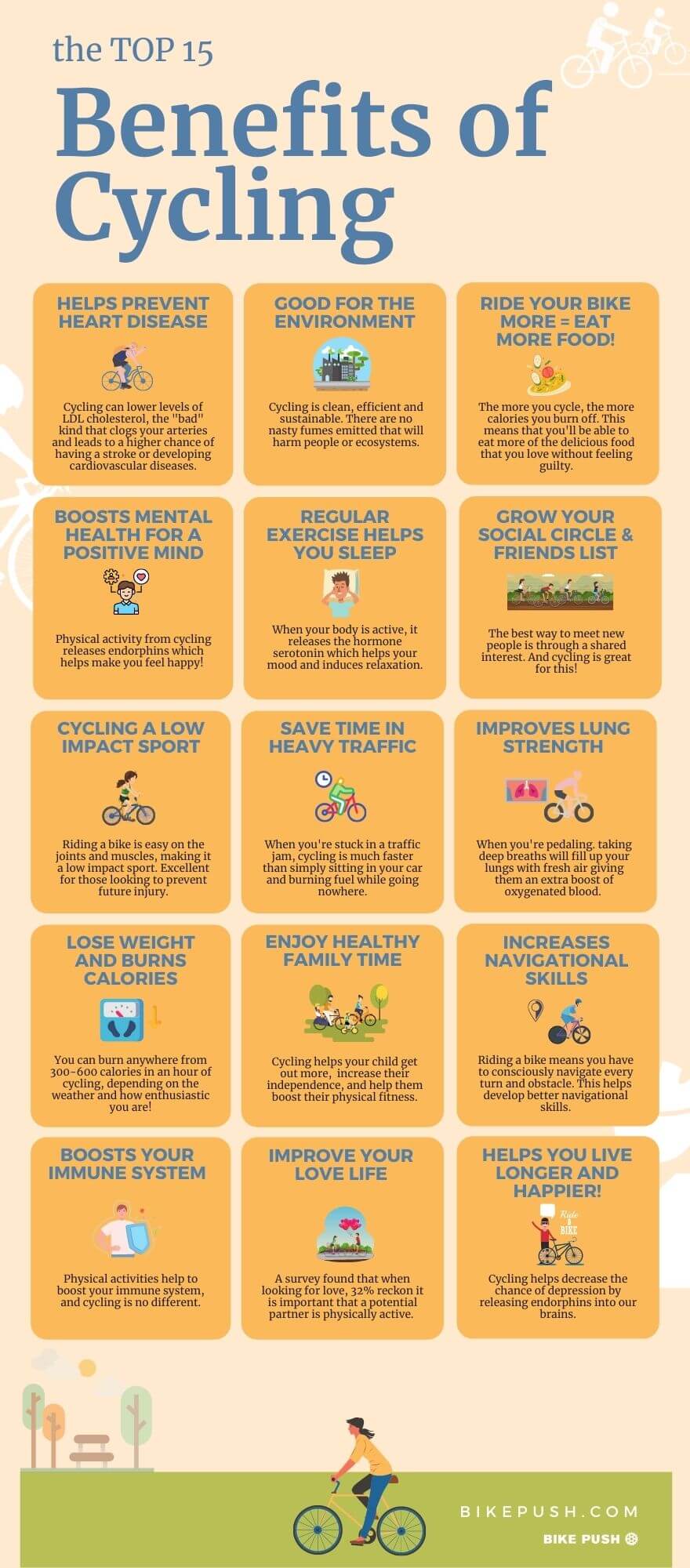 15 top Benefits of Cycling to get you riding your bike