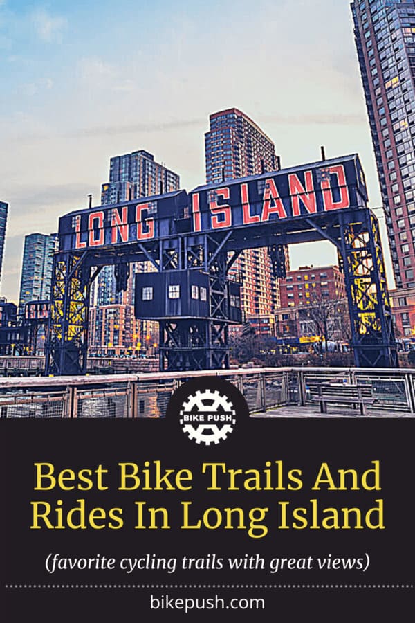 Best Bike Trails And Rides In Long Island  - Pinterest Pin Small Image