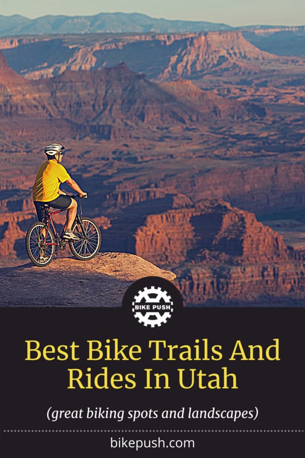 Best Bike Trails And Rides In Utah - Pinterest Pin Small Image