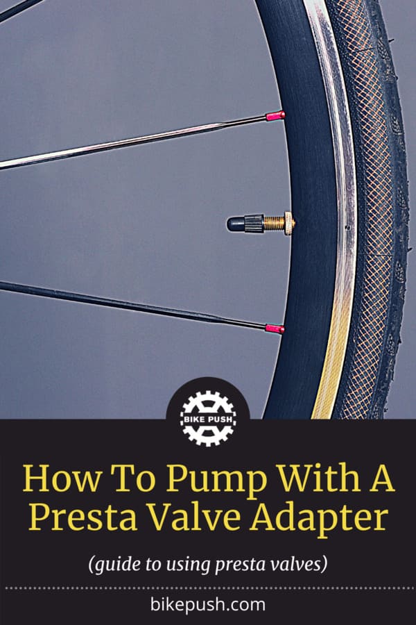 How To Pump With A Presta Valve Adapter - Pinterest Pin Small Image