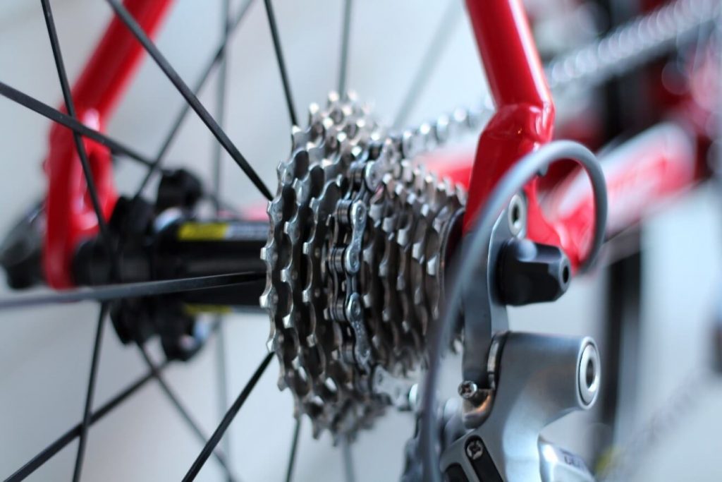crankset with a 10-speed cassette