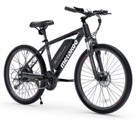 METAKOO 26" Electric Bike Cybertrack 100 in Black color