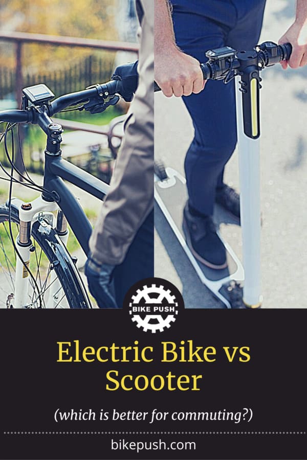 Electric Bike Vs Scooter - Which Is Better For Commuting? - Pinterest Pin Small Image