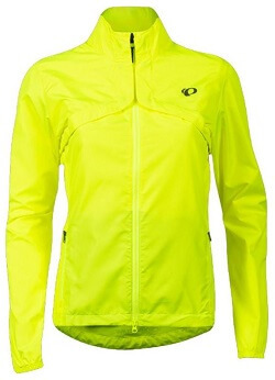 Pearl Izumi Quest Barrier Convertible Cycling Jacket in Screaming Yellow/Turbulence color