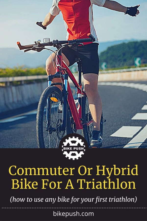 Using A Commuter Or Hybrid Bike For A Triathlon - Pinterest Pin Small Image