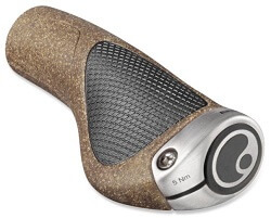 Ergon GP1 BioKork Handlebar Grips in Brown/Black color