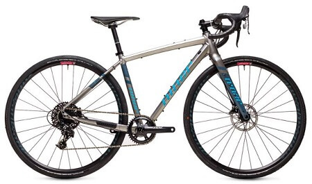 Niner RLT 9 2-Star Apex 1 Gravel Bike in in Forge Grey/Skye Blue color