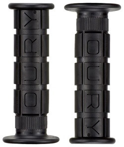 Oury Single Compound Flanged Downhill Grips in Black color