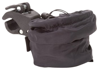 Handlestash Shock-Absorbing Bike Cup Holder in Classic Black color