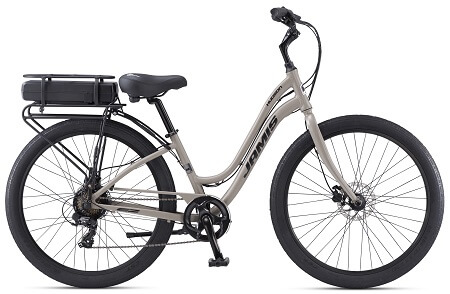 Jamis Hudson E2 Pedal-Assist E-Bike in Step-Thru Thunder Grey variant