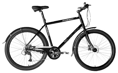 Zize Bikes A New Leaf XG Hybrid Bike in Black color