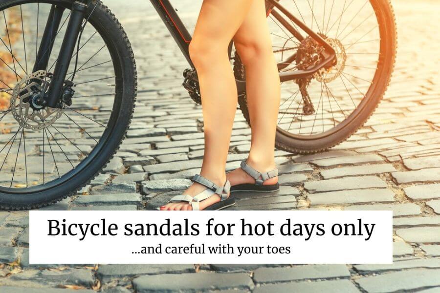 Cycling sandals for those warmer days in summer