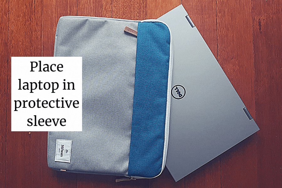 How to pack a laptop into a pannier of backpack for rising to work on your commute