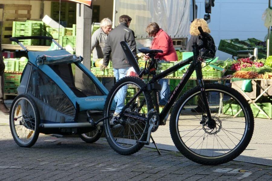 Axle-Mounted Bike Trailer