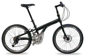 Airnimal Joey All Rounder 24” Folding Bike in Black color