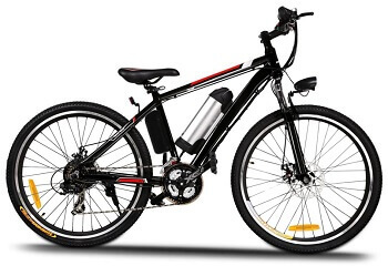 Ancheer 26” 250W E-MTB in Black color