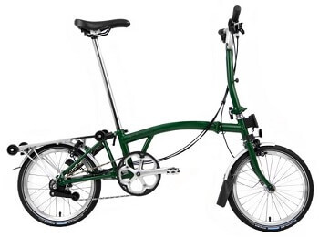Brompton C Line Explore 16” Folding Bike with Rack