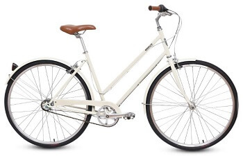 Brooklyn Bicycle Co. Franklin 3-Speed City Bike in Ivory color