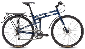 Montague Navigator Full-Size Folding 700c Bike in Midnight Blue color