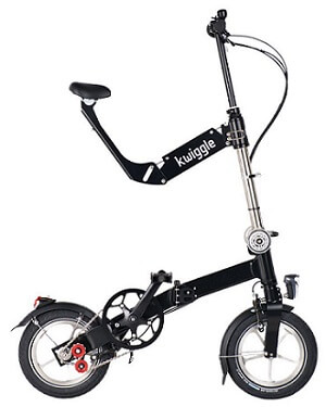 Kwiggle 12” Folding Bike in Black color