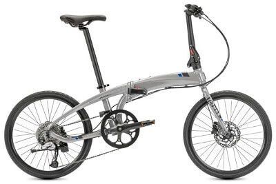 Tern Verge D9 20” Folding Bike in Silver/Grey color
