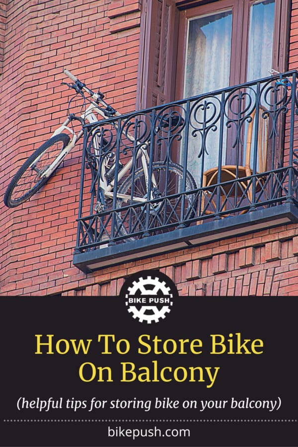 How To Store Bike On Balcony - Pinterest Pin Small Image