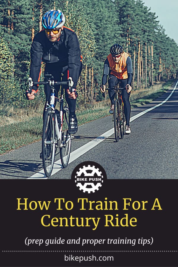 How To Train For A Century Ride - Pinterest Pin Small Image