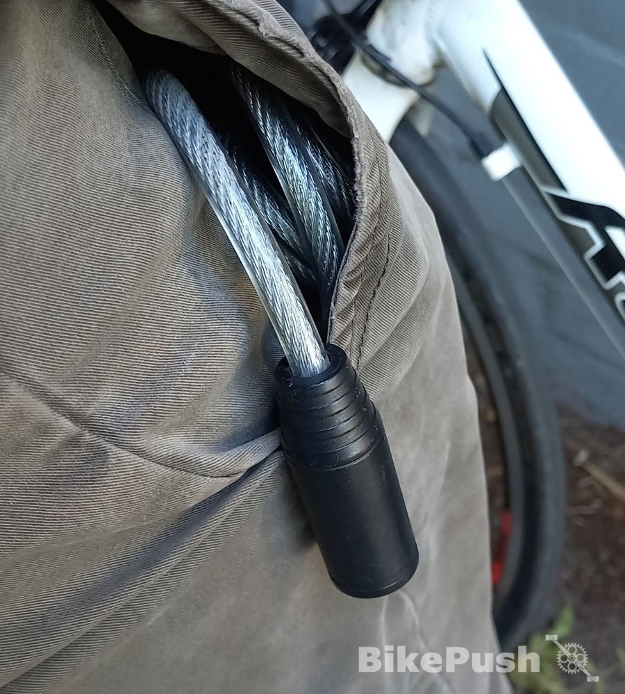 Bike lock inside hip pocket