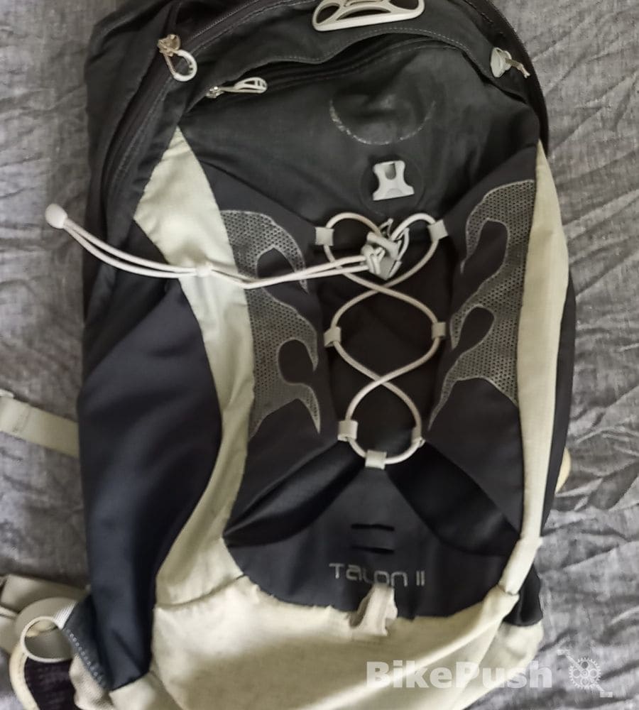 Osprey Talon II backpack sitting empty