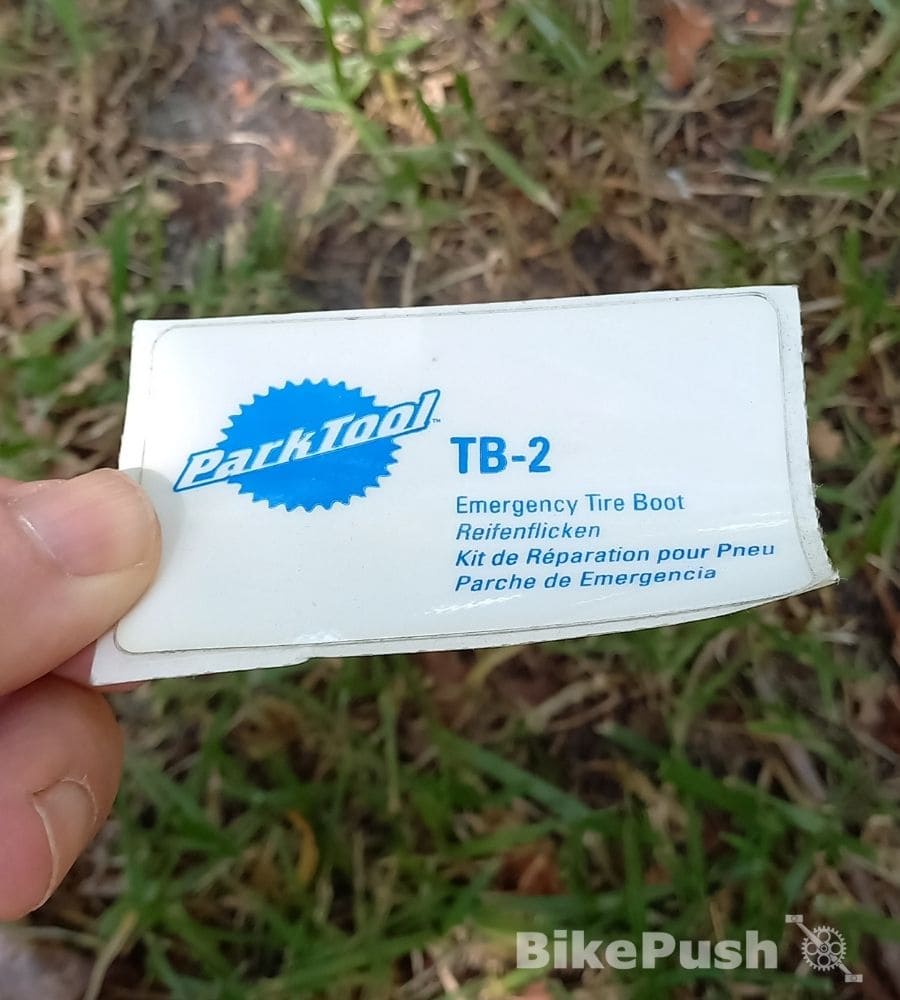 Tyre boot by Park Tool for large punctures