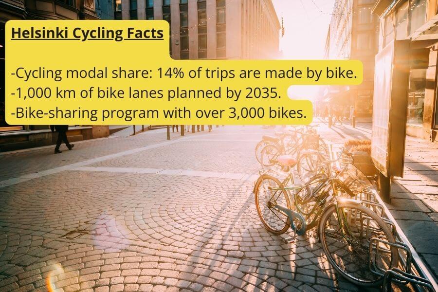 Helsinki cycling facts