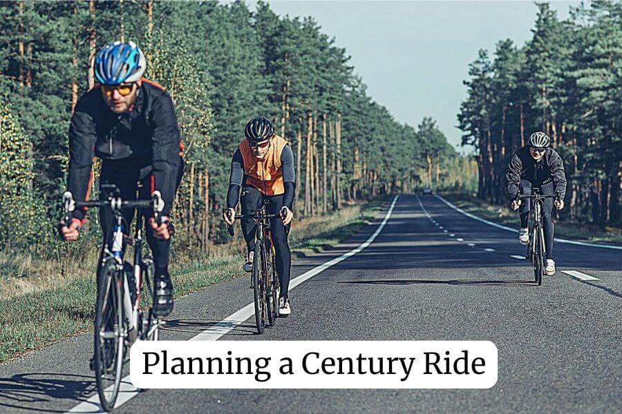 cyclists riding a 100 mile bike ride
