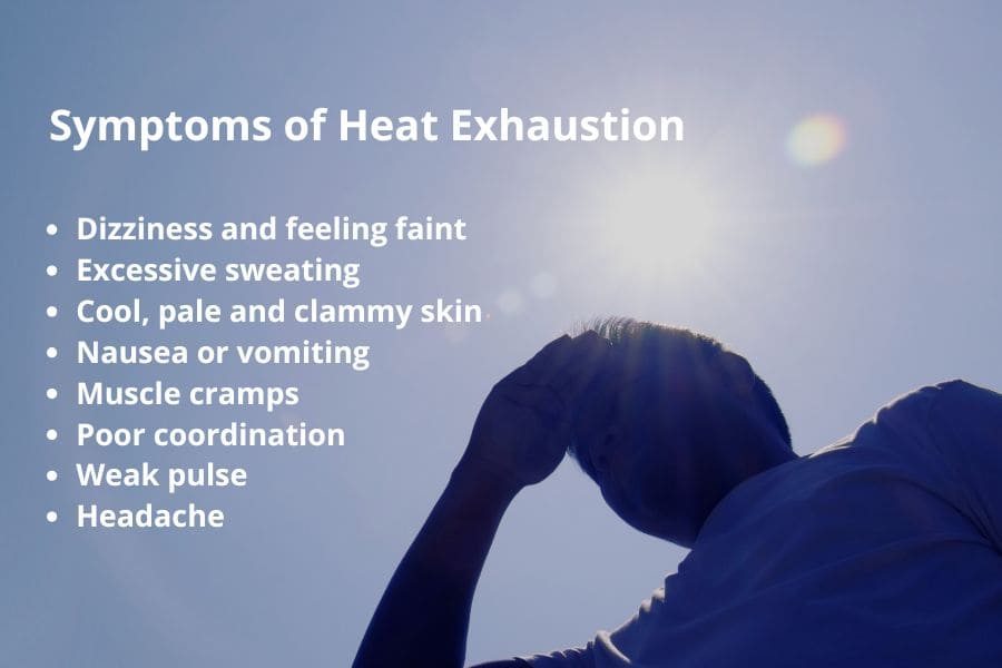 symptoms of heat exhaustion