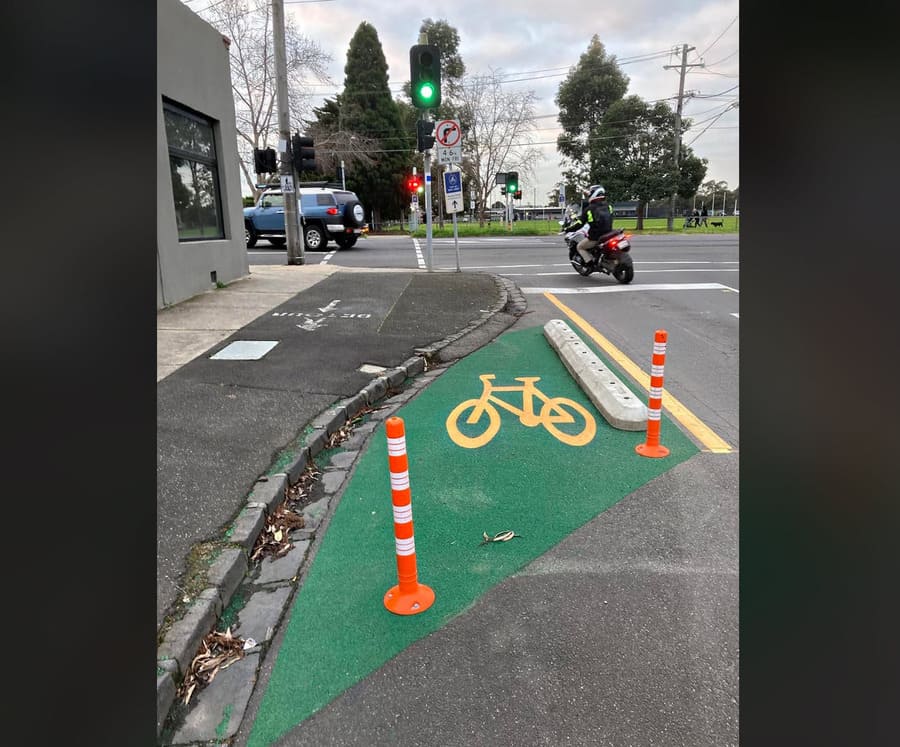 Melbourne AU Worst Bike Lane