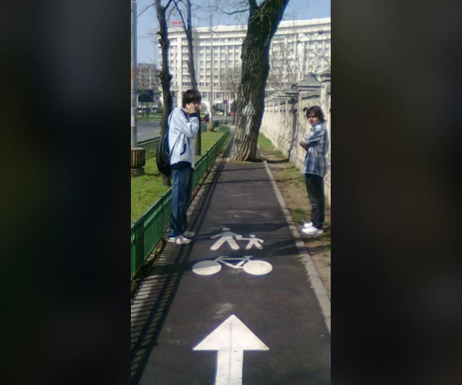 Bucharest Worst Bike Lane 