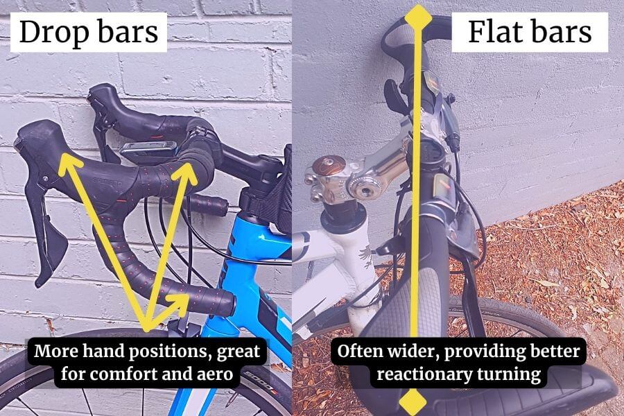 drop bars vs flat bars compared