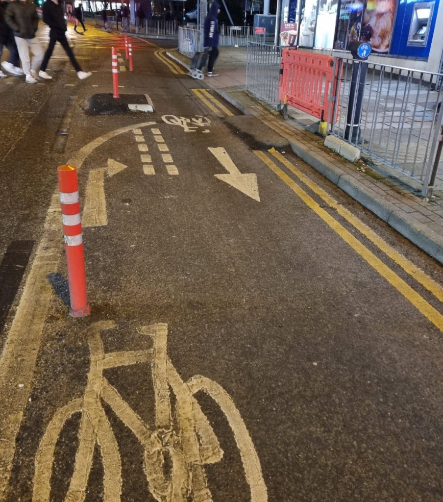 Birmingham UK Worst Bike Lane