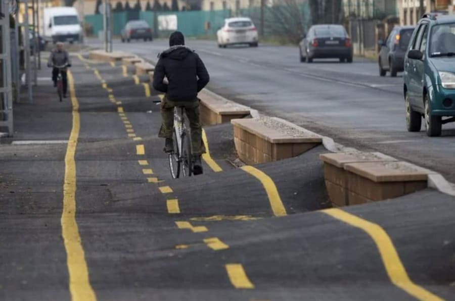 Hungary Worst Bike Lane