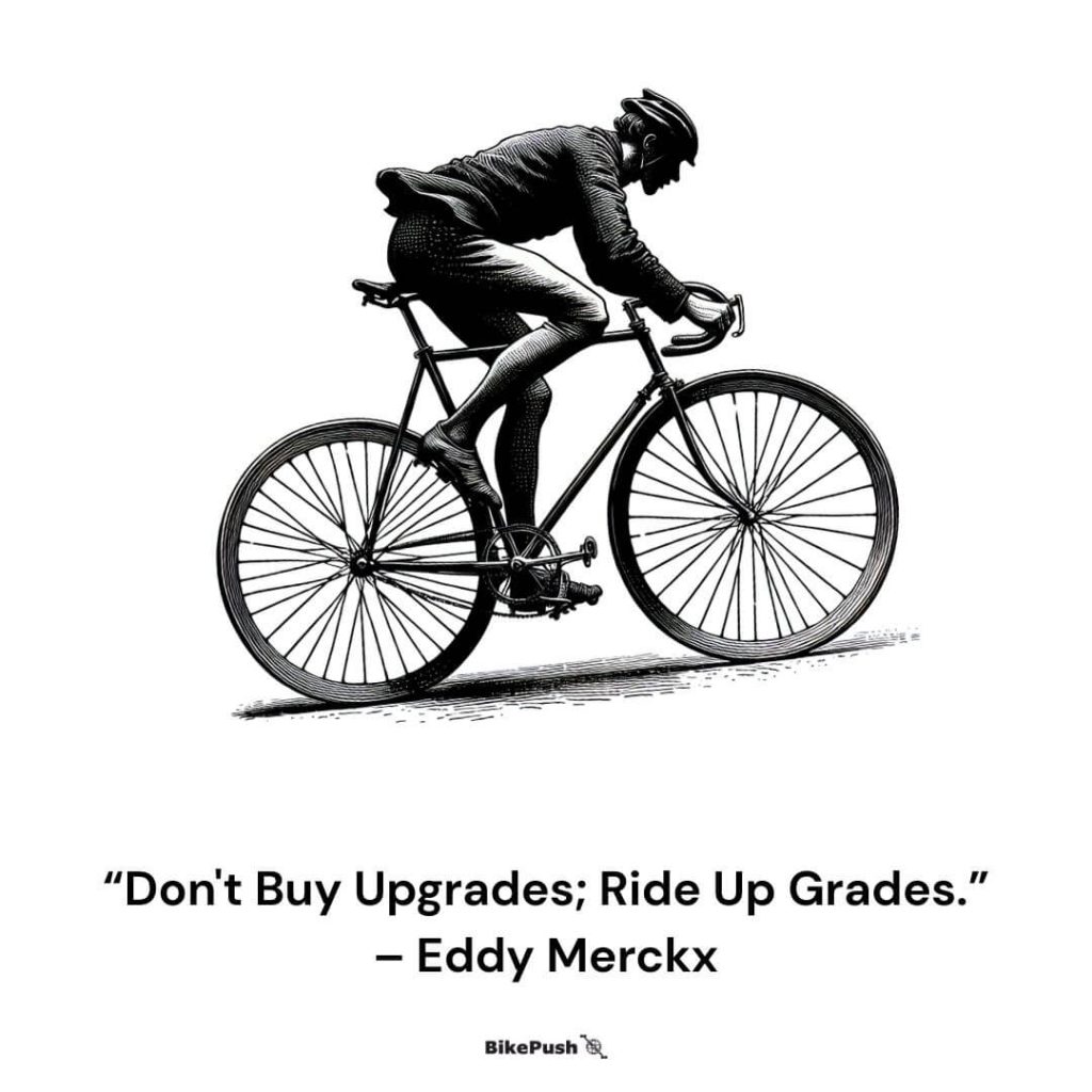 don't buy upgrades, ride up grades