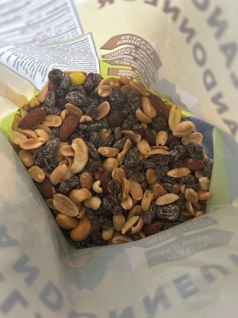 trail mix is an excellent snack for cyclists