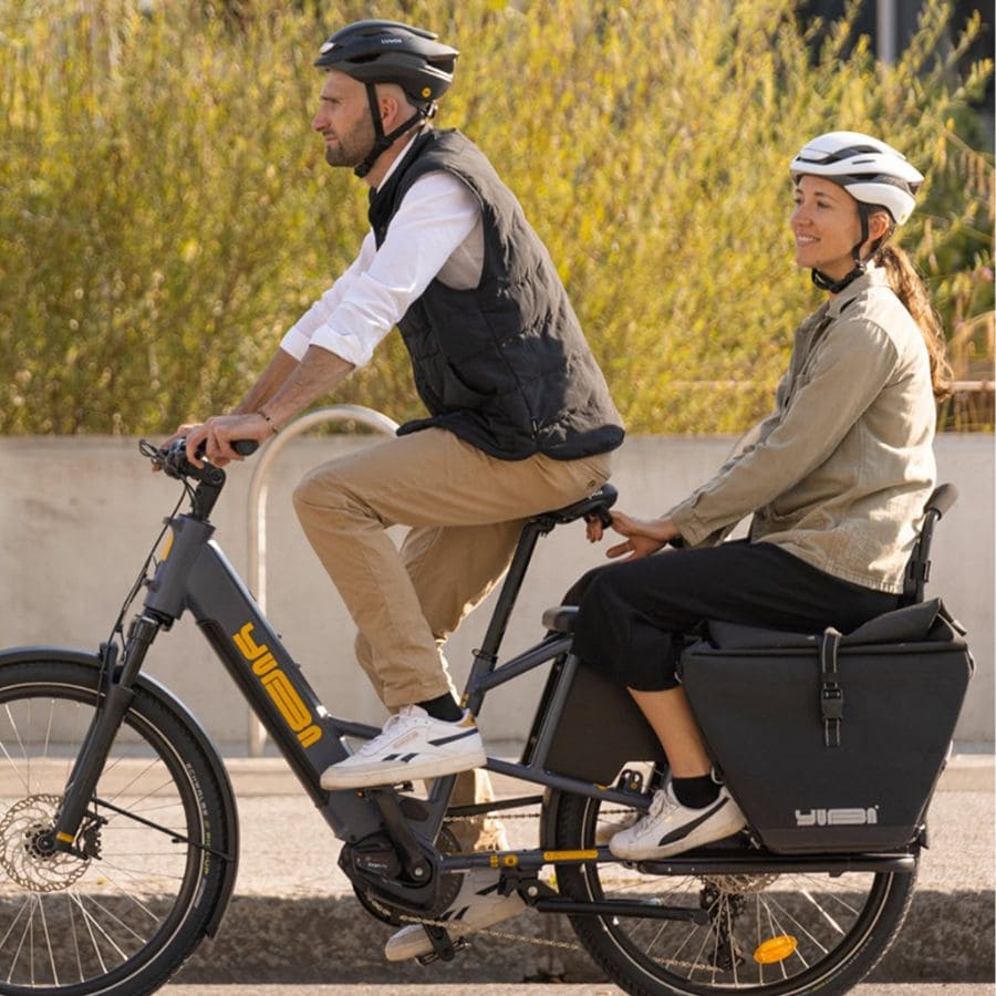 Cargo bikes can take a lot of stuff - like other people
