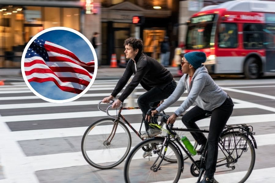 Is cycling on roads in the USA safe