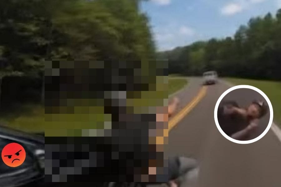 Cyclist Hit by SUV Volvo