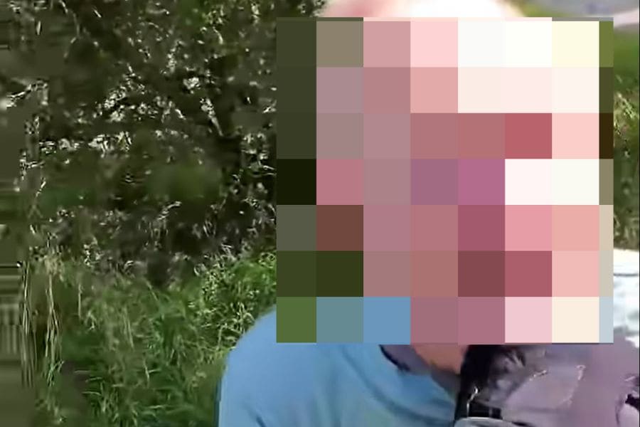 altercation cyclist father and runner
