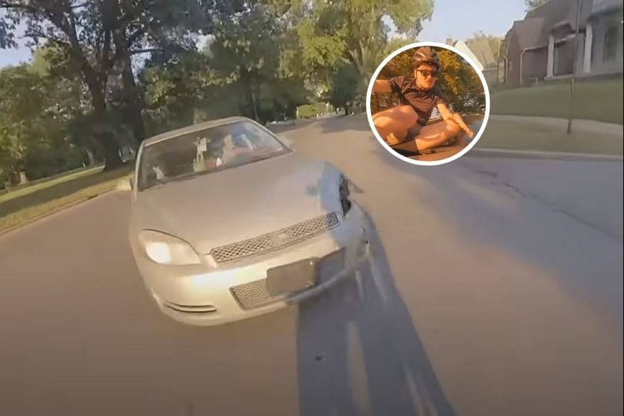 Cyclist Defies Physics in Heart-Stopping Car Collision (And Walks Away!) - BikePush